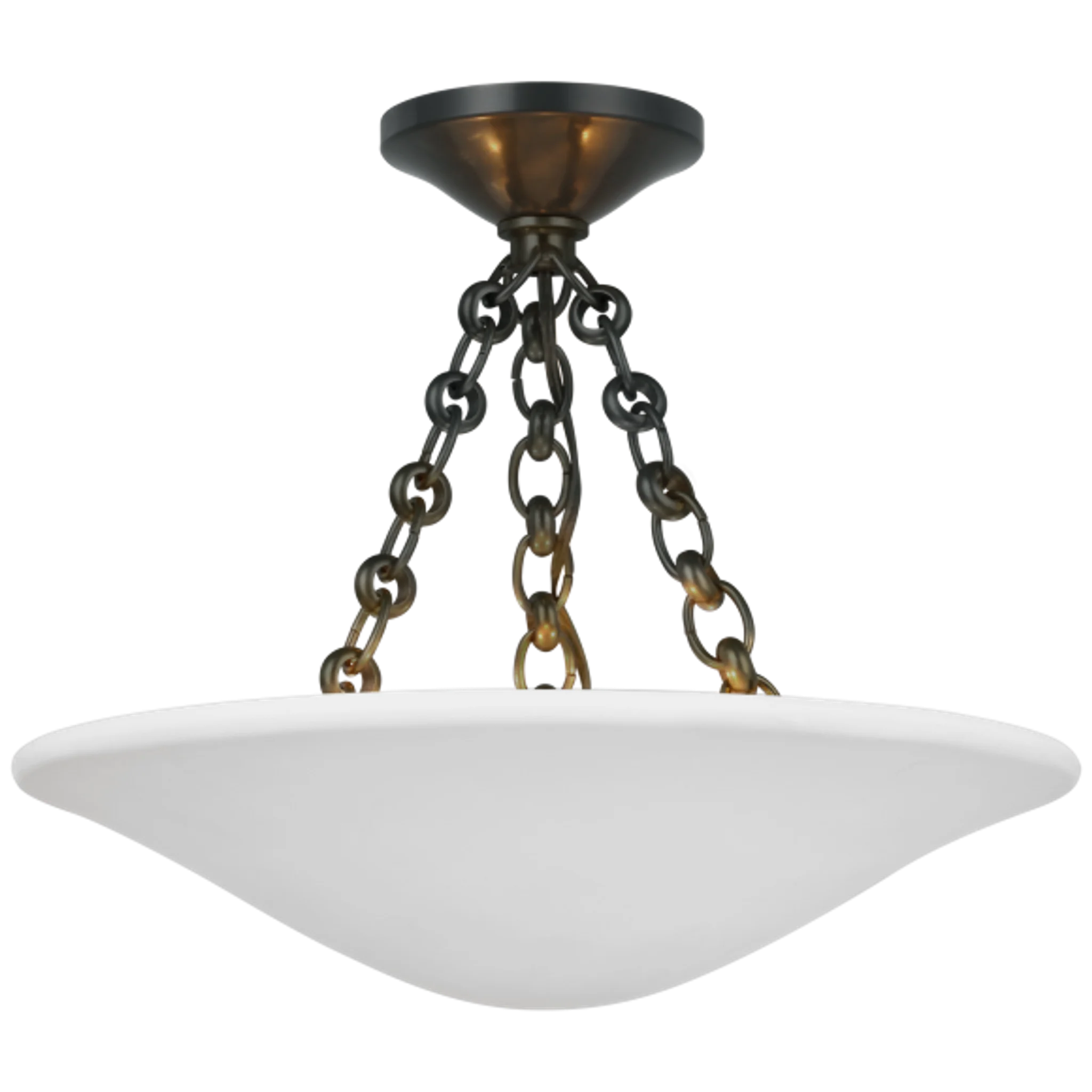 Купить Накладной светильник Mollino 16" Semi Flush Mount в интернет-магазине roooms.ru