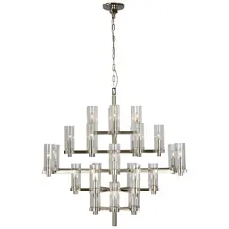 Polished Nickel Clear Glass