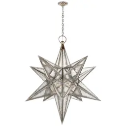 Burnished Silver Leaf Antique Mirror