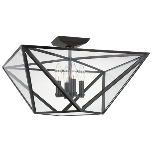 Купить Накладной светильник Lorino Large Semi-Flush Mount в интернет-магазине roooms.ru