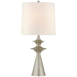 Burnished Silver Leaf 13.5" x 14.5" x 13" Linen