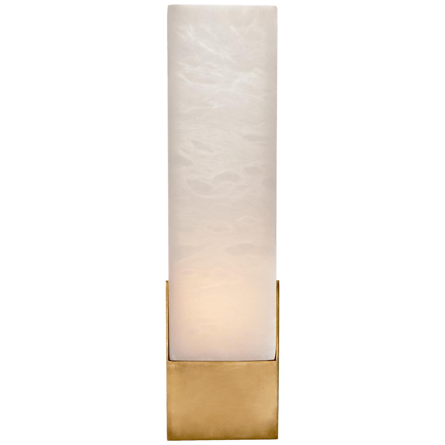 Antique-Burnished Brass Alabaster