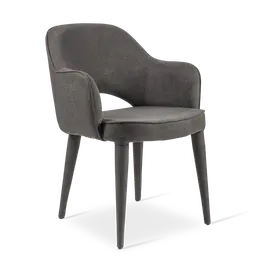 Light grey Metal frame with upholstered legs