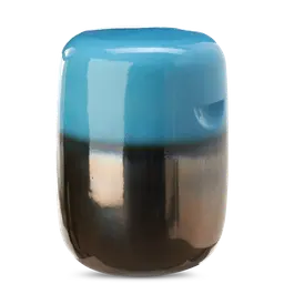 light blue Glazed ceramic