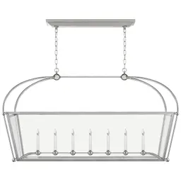 Polished Nickel Clear Glass