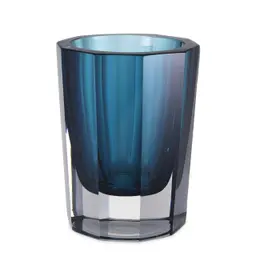 hand cut glass | blue colour S