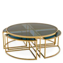 gold finish | smoke glass