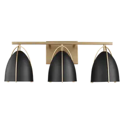 Satin Brass Bulb(s) Not Included
