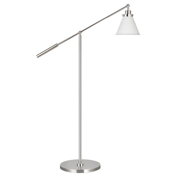 Matte White and Polished Nickel LED Bulb(s) Included