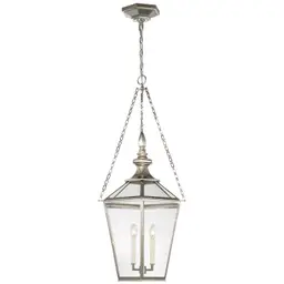 Polished Nickel Clear Glass