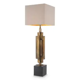 vintage brass finish | granite base