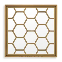 brushed brass finish | mirror glass