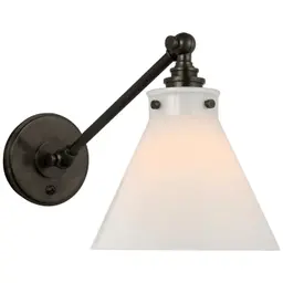 Bronze White Glass