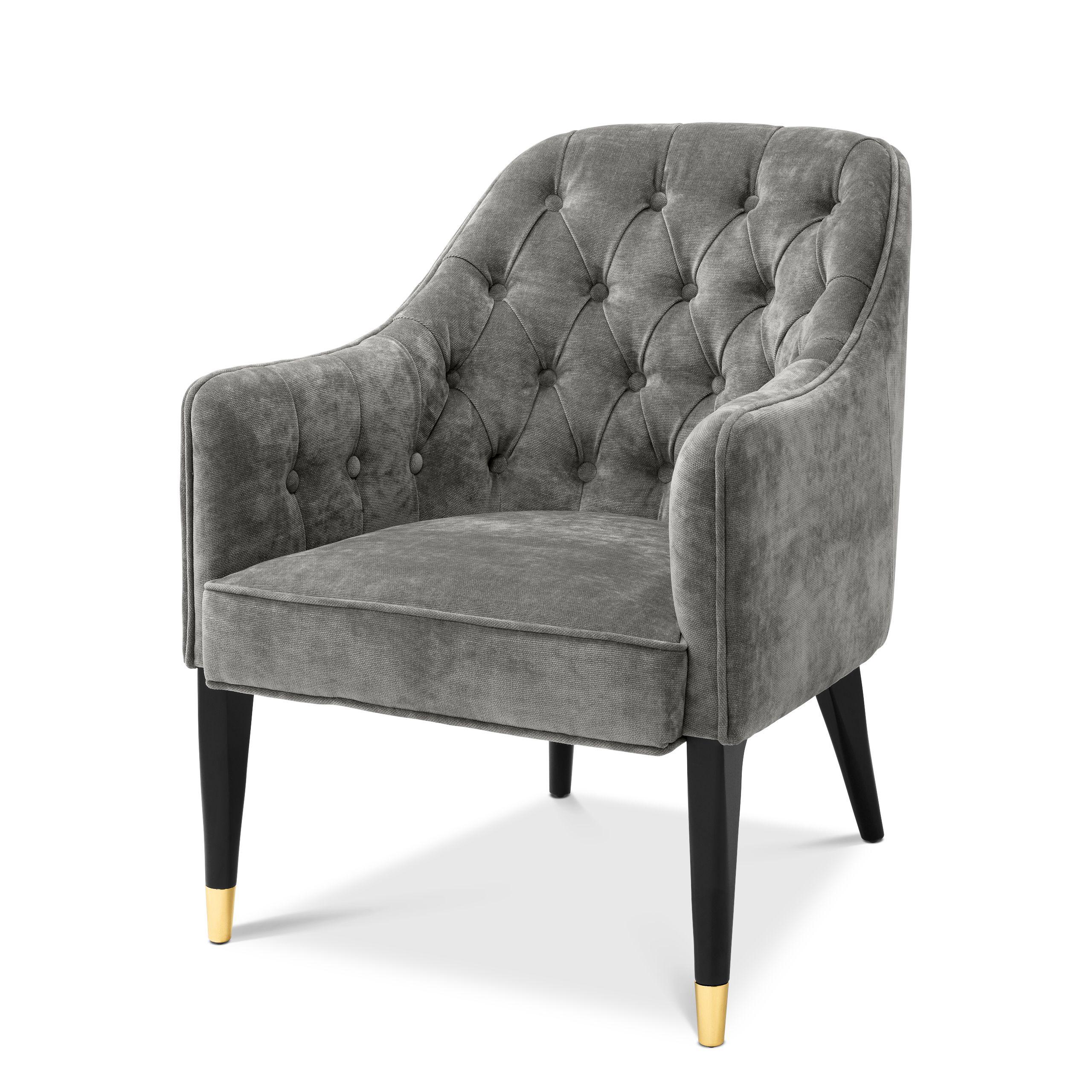 clarck grey | black & brass finish legs