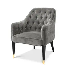 clarck grey | black & brass finish legs