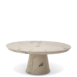 White Stone baseMDF top with resin based artificial marble