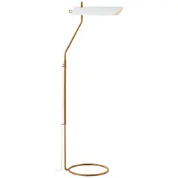Antique-Burnished Brass Matte White