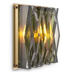 antique brass finish | green glass S
