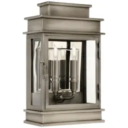 Antique Nickel Clear Glass