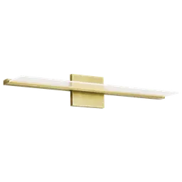 Plated Brass 24" Direct/Indirect Integrated LED 90 CRI 3000K 120V