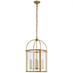 Antique-Burnished Brass Clear Glass