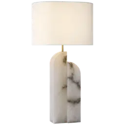 Alabaster 18" x 18" x 12" Linen Oval