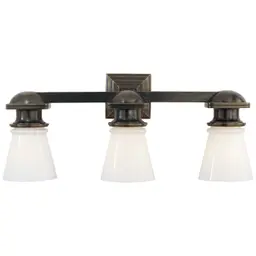 Bronze White Glass