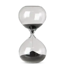 Black Glass with sand