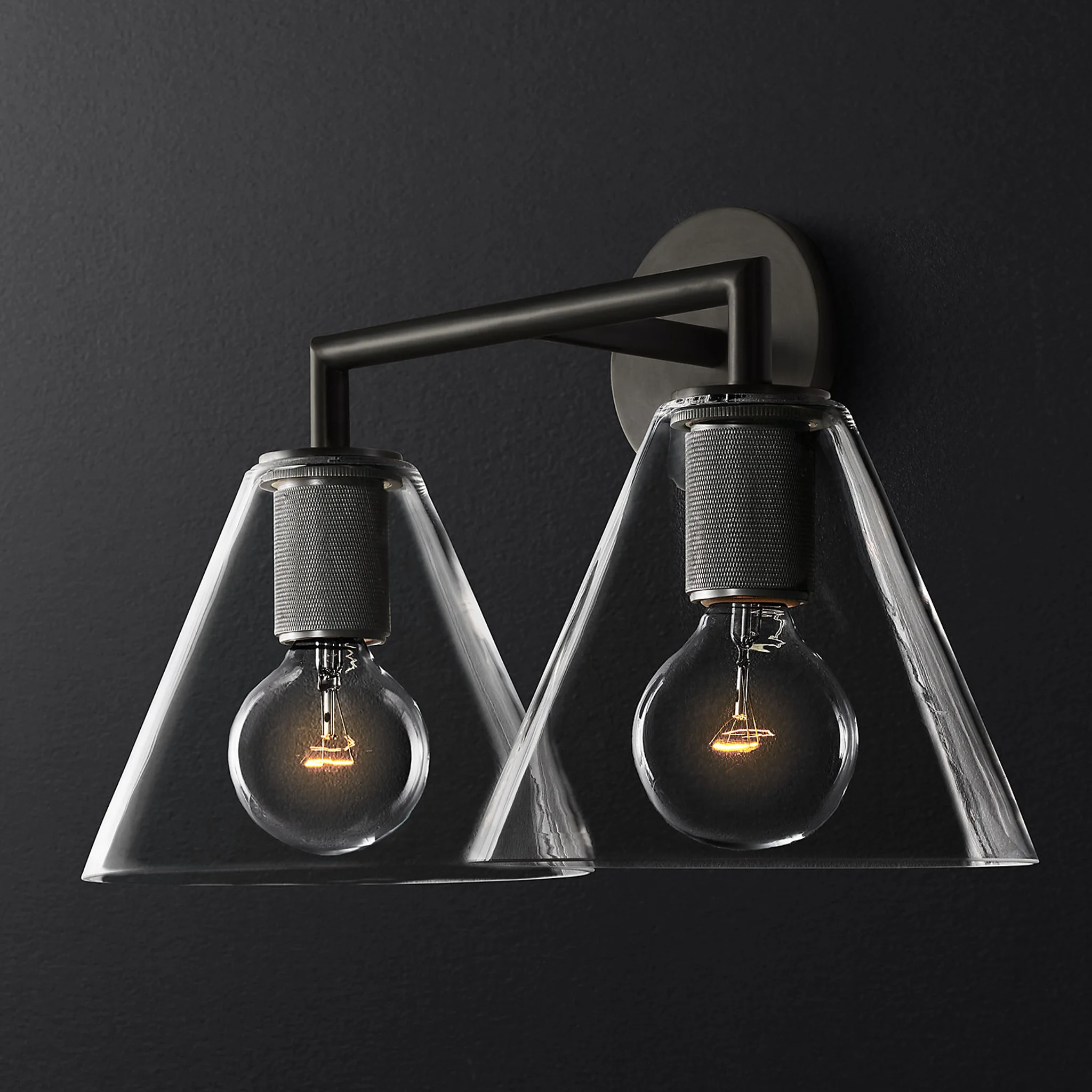 Купить Бра Utilitaire Funnel Shade Double Sconce в интернет-магазине roooms.ru