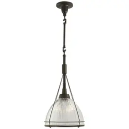 Aged Iron Prismatic Clear Glass