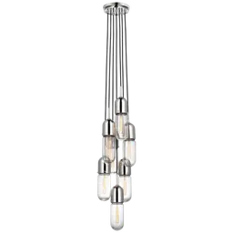 Polished Nickel Clear Glass