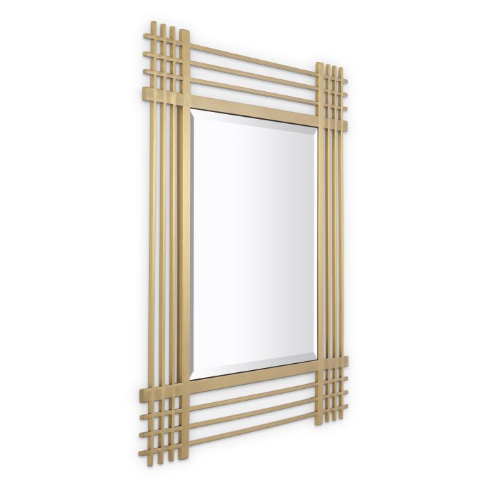 brushed brass finish square