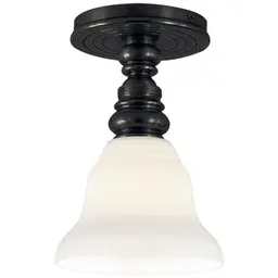 Bronze White Glass Desk Shade