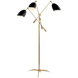Hand-Rubbed Antique Brass and Black Black