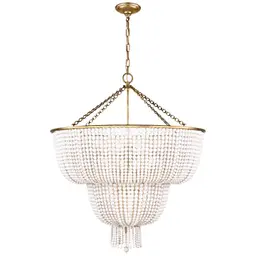 Hand-Rubbed Antique Brass White Acrylic