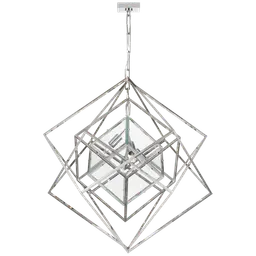Polished Nickel Clear Glass
