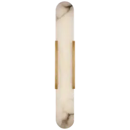 Antique-Burnished Brass Alabaster