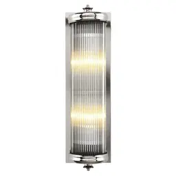 nickel finish | clear glass L