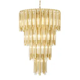 gold finish | clear glass L