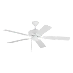 Matte White Housing With Matte White Blades