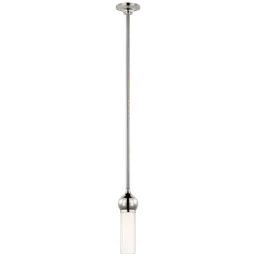 Polished Nickel White Glass