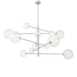 nickel finish | clear glass L