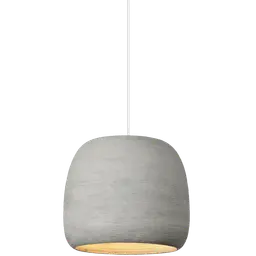 Concrete/White Small Lamp Not Included