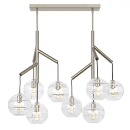 Satin Nickel Clear Double T14 LED 90 CRI 2700K 120V (T20/T24)
