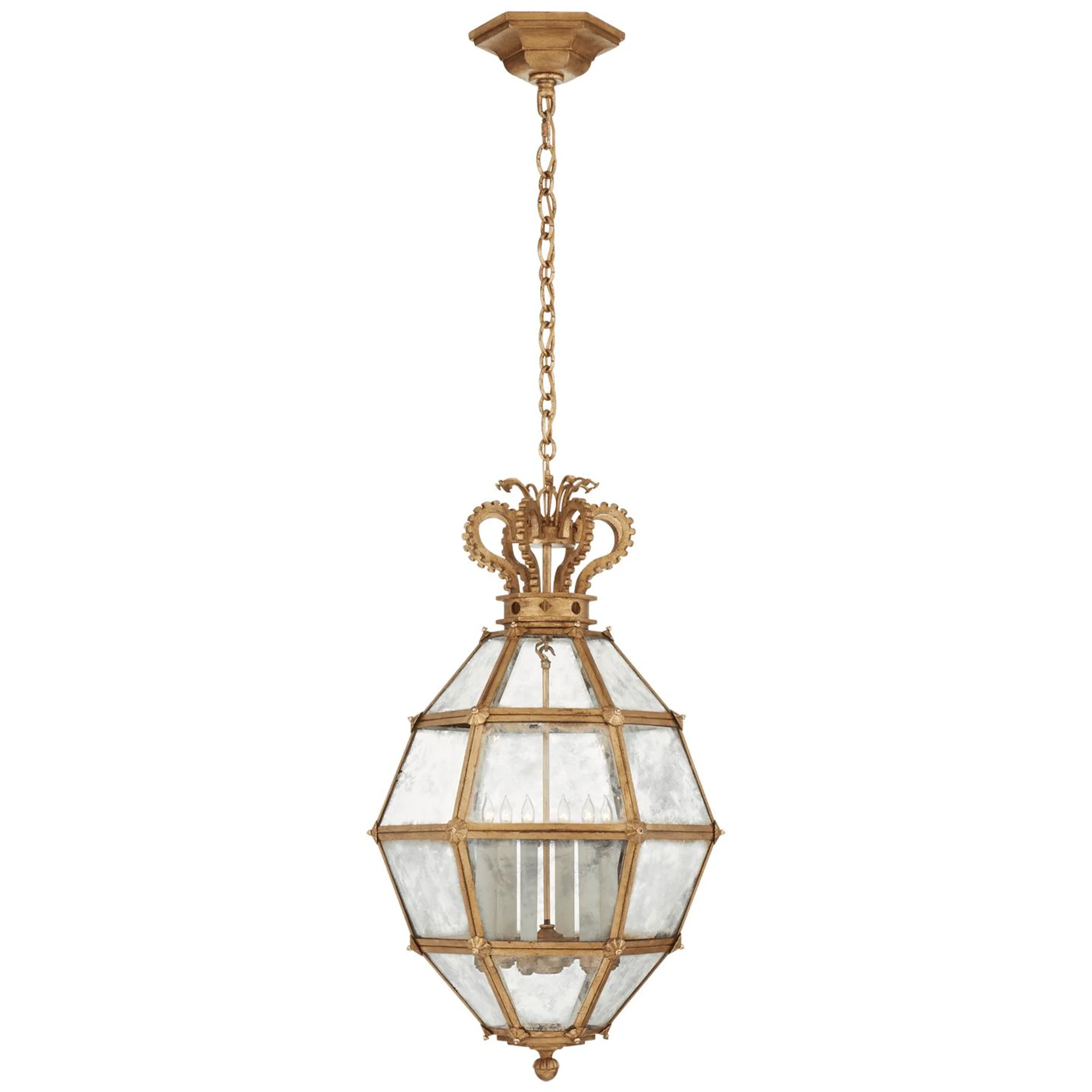 Купить Подвесной светильник Venezia Medium Faceted Scroll-Top Lantern в интернет-магазине roooms.ru