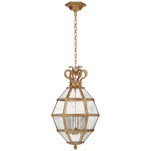Купить Подвесной светильник Venezia Medium Faceted Scroll-Top Lantern в интернет-магазине roooms.ru