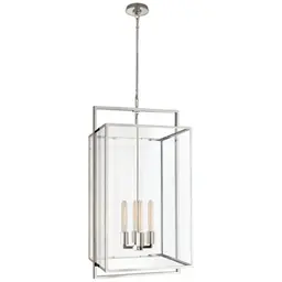 Polished Nickel Clear Glass