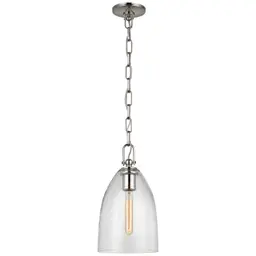 Polished Nickel Clear Glass