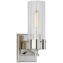 Polished Nickel Clear Glass