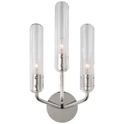 Polished Nickel Clear Glass